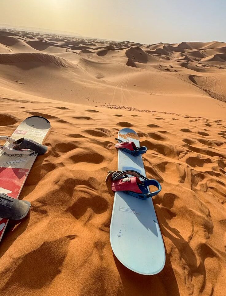 Sandboarding Erg Chebbi Dunes Merzouga Activity