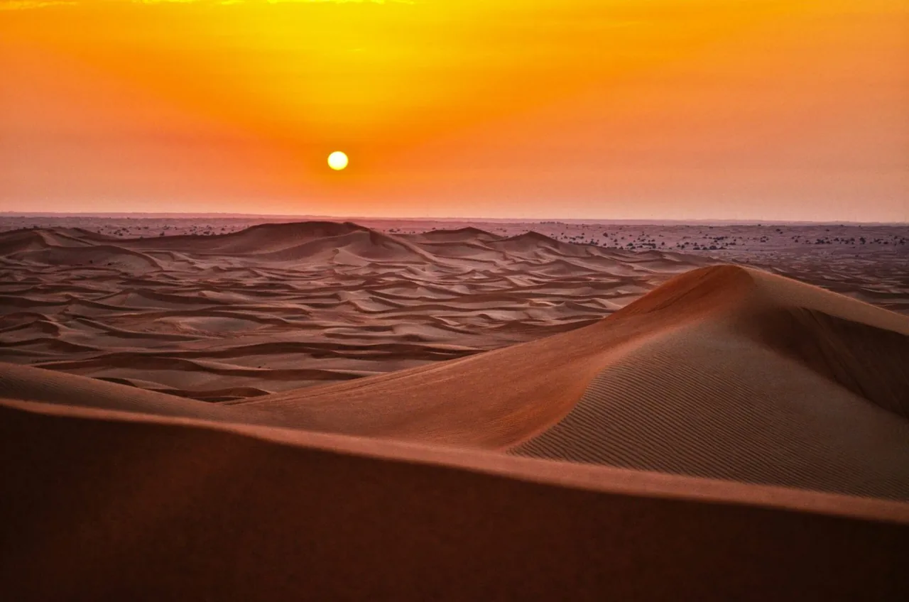 Sahara sand dunes at sunset, selected for Zagora Sahara Tours